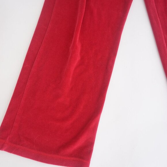 Vintage Jessica Red Quilt Diamond Print Pattern Velour Two-Piece Matching Set M - Picture 10 of 14